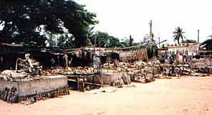 the left side of the market